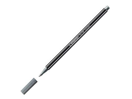 Popisovač STABILO Pen 68 metalic strieborná