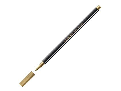 Popisovač STABILO Pen 68 metalic zlatá
