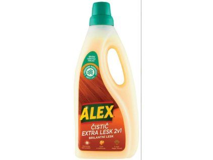 Alex čistič prirodzený lesk 2v1 na drevo citrón 750 ml