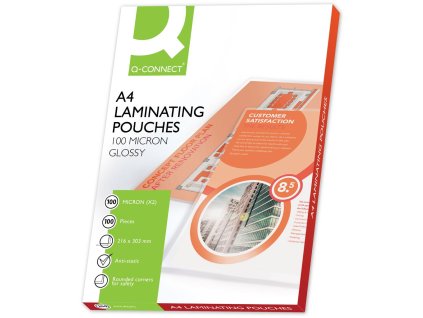 Laminovacie fólie Q-CONNECT 216x303 A4 100mic