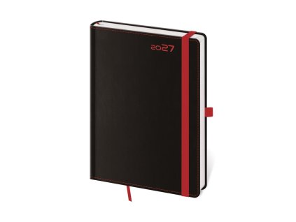 Diár BLACK RED týždenný A5 14,3x20,5cm 2027