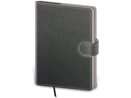 Diár Flip denný A5 14,3x20,5cm - šedo/šedý 2027
