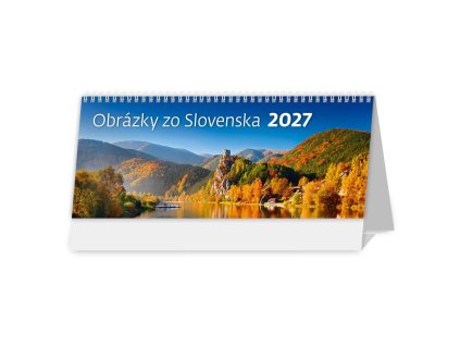 Stolový kalendár stĺpcový 30,1x15 cm - Obrázky zo Slovenska 2027