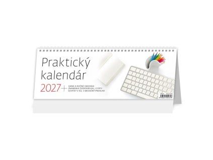 Stolový kalendár stĺpcový 33,6x12,1 cm - Praktický 2027
