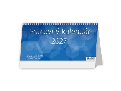 Stolový kalendár stĺpcový 30,1x14,8 cm - Pracovný 2027