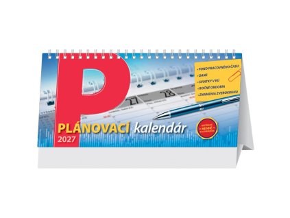 Stolový kalendár stĺpcový 29,7 x 13,8 cm - Plánovací 2027