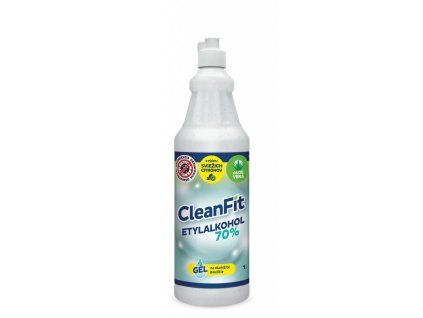 CleanFit dezinfekčný gél 70% citrus na ruky 1 l + pumpička ZDARMA