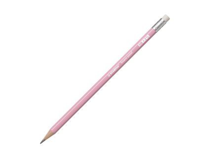 Ceruzka STABILO Swano Pastel HB s gumou pastel ružová