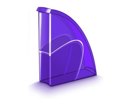 Stojan na časopisy Cep Happy transparentný fialový
