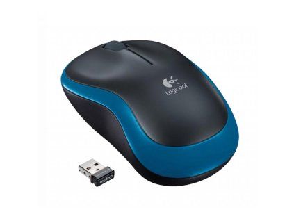 Myš Logitech M185 modrá, bezdrôtová, optická