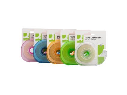 Lepiaca páska Q-CONNECT, 19 mm x 33 m, s dispenzorom, mix farieb