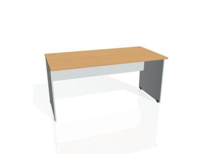 Pracovný stôl Gate, 160x75,5x80 cm, buk/sivý