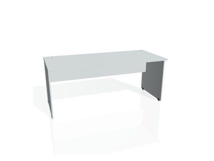Pracovný stôl Gate, 180x75,5x80 cm, sivý/sivý