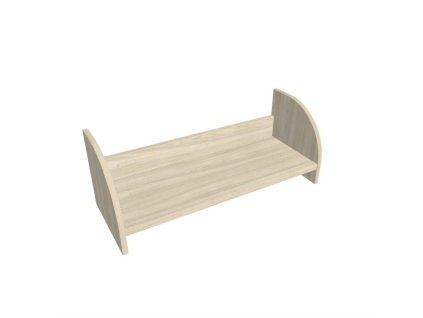 Závesná polica na stenu Hobis, 80 cm, agát