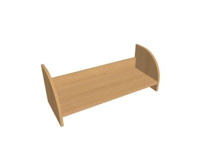 Závesná polica na stenu Hobis, 80 cm, buk