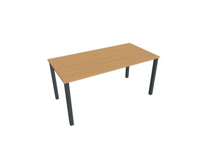 Rokovací stôl Uni, 160x75,5x80 cm, buk/čierna