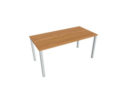 Rokovací stôl Uni, 160x75,5x80 cm, jelša/sivá
