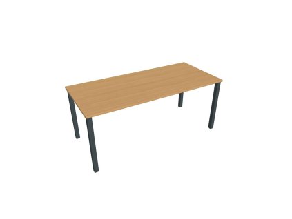 Rokovací stôl Uni, 180x75,5x80 cm, buk/čierna