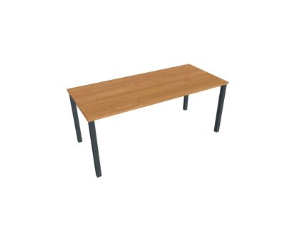 Rokovací stôl Uni, 180x75,5x80 cm, jelša/čierna