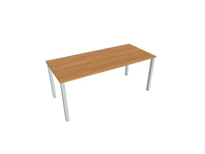 Rokovací stôl Uni, 180x75,5x80 cm, jelša/sivá