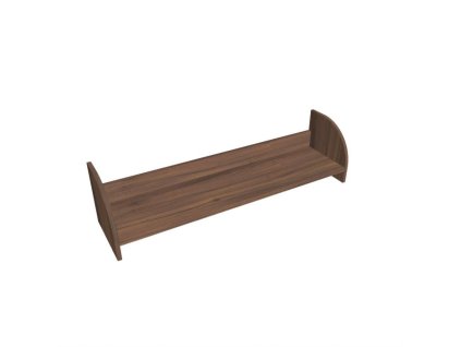 Závesná polica na stenu Hobis, 120 cm, orech