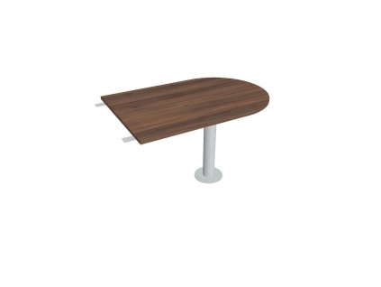 Doplnkový stôl Flex, 120x75,5x80 cm, orech/kov