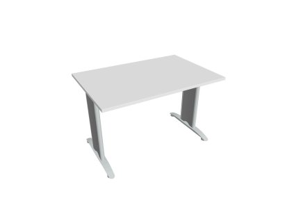 Rokovací stôl Flex, 120x75,5x80 cm, biely/kov