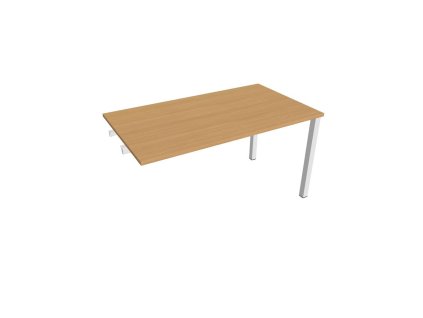 Rokovací stôl Uni k pozdĺ. reťazeniu, 140x75,5x80 cm, buk/biela