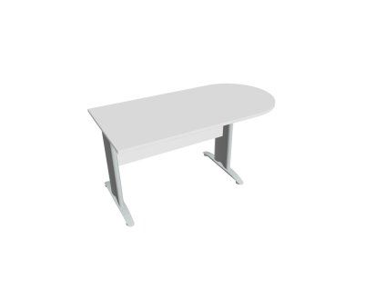 Doplnkový stôl Cross, 160x75,5x80 cm, biela/kov