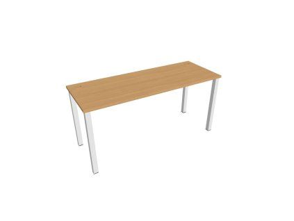 Pracovný stôl Uni, 160x75,5x60 cm, buk/biela