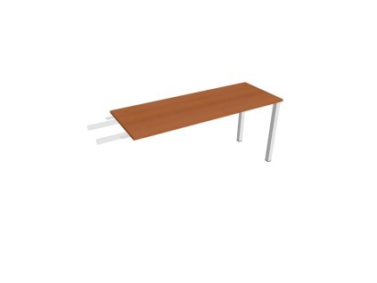 Pracovný stôl Uni, reťaziaci, 160x75,5x60 cm, čerešňa/biela