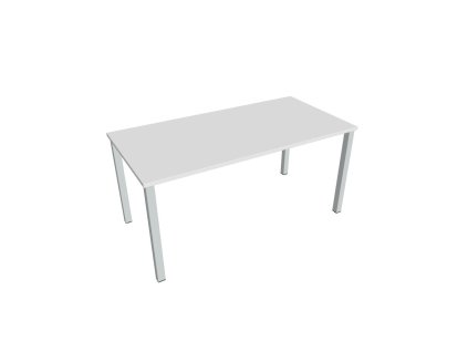 Rokovací stôl Uni, 160x75,5x80 cm, biela/sivá