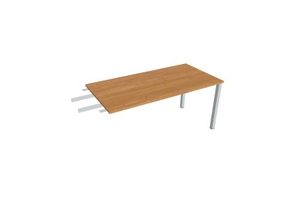 Pracovný stôl Uni, reťaziaci, 160x75,5x80 cm, jelša/sivá