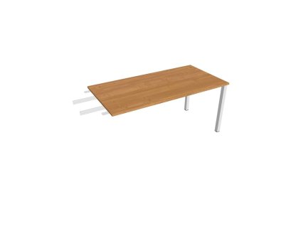 Pracovný stôl Uni, reťaziaci, 160x75,5x80 cm, jelša/biela