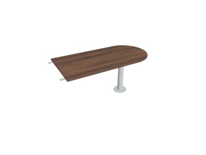 Doplnkový stôl Cross, 160x75,5x80 cm, orech/kov