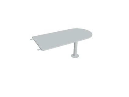 Doplnkový stôl Cross, 160x75,5x80 cm, sivá/kov