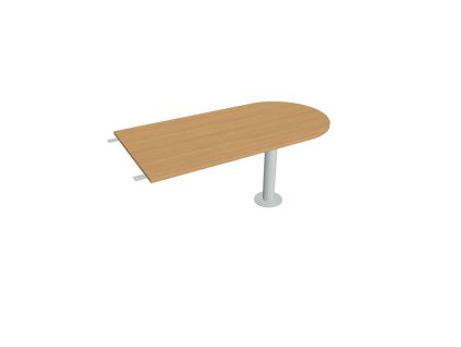Doplnkový stôl Flex, 160x75,5x80 cm, buk/kov