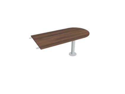 Doplnkový stôl Flex, 160x75,5x80 cm, orech/kov