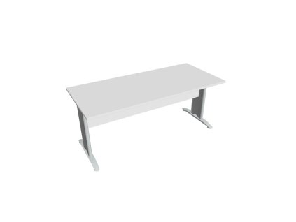 Rokovací stôl Cross, 180x75,5x80 cm, biely/kov