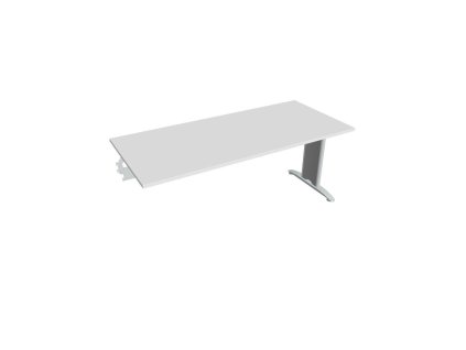 Rokovací stôl Flex, 180x75,5x80 cm, biely/kov