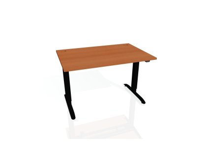 Pracovný stôl Motion, ZO, 2S, 160x70,5-120,5x80 cm, čerešňa/čierna