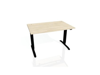 Pracovný stôl Motion, ZO, 3S, 160x61 - 128x80 cm, agát/čierna