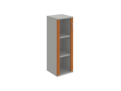 Policová skriňa Strong L, 40x115,2x40 cm, čerešňa/sivá