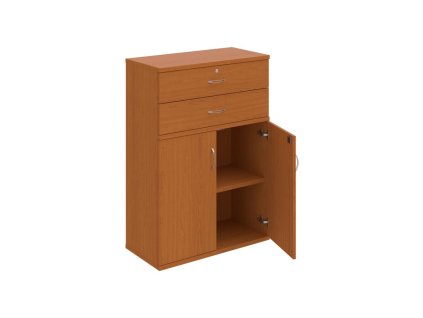 Policová skriňa Strong, zámok, 80x115,2x40 cm, čerešňa/čerešňa