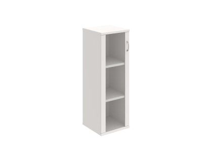 Policová skriňa Strong L, 40x115,2x40 cm, biela/biela