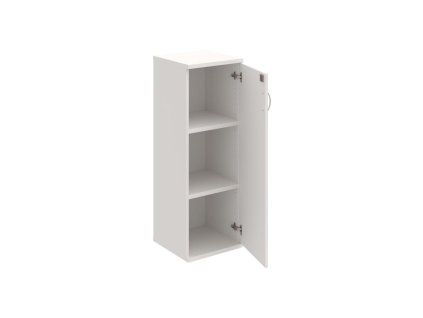 Policová skriňa Strong, zámok, P, 40x115,2x40 cm, biela/biela