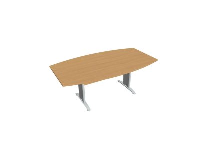 Rokovací stôl Cross, 200x75,5x110 cm, buk/kov
