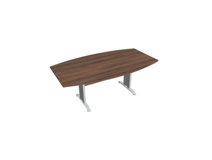 Rokovací stôl Cross, 200x75,5x110 cm, orech/kov