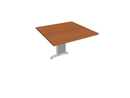 Doplnkový stôl Cross, 80x75,5x80 cm, čerešňa/kov