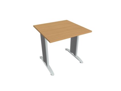 Rokovací stôl Flex, 80x75,5x80 cm, buk/kov